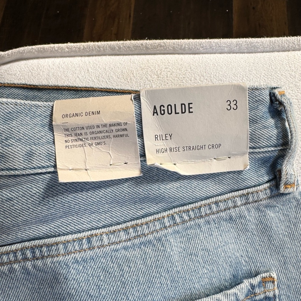 AGOLDE Blue High Rise Jeans new